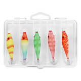 Kit 5 Iscas Artificial Albatroz Zangarilho 3 8cm Com Estojo