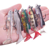 Kit 5 Iscas Artificial Pesca Tucunaré Dourado Robalo Corvina