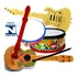 Kit 5 Itens Violão Pandeiro Flauta Tambor Brinquedo Infantil