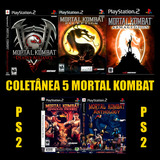 Kit 5 Jogos Mortal Kombat Ps2