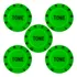 Kit 5 Knobs Plástico Tone Guitarra Strato - Kpt13 - Verde