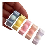 Kit 5 Lacinhos Para Bebes lacinho Forrado laço Pompom