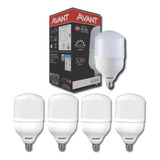 Kit 5 Lâmpada 50w Led Bivolt Bulbo Branco Frio Avant Luz Branco frio 110v 220v