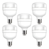 Kit 5 Lâmpada Led 20w Bulbo Soquete E27 Bivolt Casa Comércio