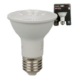 Kit 5 Lampada Led Par 20 7w Branco Quente 3000k E27 Bivolt