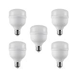 Kit 5 Lâmpada Led Super Bulbo E27 50w Branco Frio 6500k