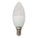 Kit 5 Lâmpada Led Vela 4w Leitosa E14 Para Lustres E Abajur