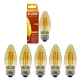 Kit 5 Lampadas Vela