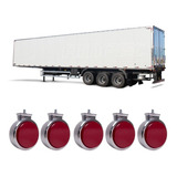Kit 5 Lanterna Bojuda Foguinho Maria Led Cromada Vermelha