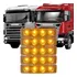 Kit 5 Lanterna Led Tapa Sol Compatível Scania S4 S5 Amarela