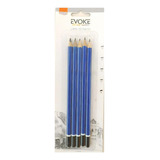 Kit 5 Lápis Técnico Para Desenho Hb 2b 4b 6b E 8b Brw