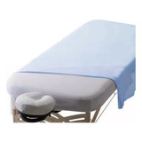 Kit 5 Lençol Para Maca Estética Lençol Plano Algodão Lavável Cor Azul Desenho Do Tecido Liso
