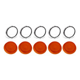 Kit 5 Lente 5 Aros Metal Cromado Lanterna Foguinho Bojuda