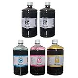 Kit 5 Litros Tinta Apollo Inkjet Compativel Com E. Ecotank L3250 L3210 L4260 L6270 L5290 L6490 L14150 L4160 L121 L120 L1250 T544 L3110 L3150 L5190