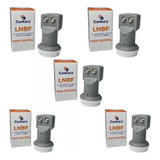 Kit 5 Lnb Lnbf Universal Duplo Antena Nova Parabólica ku