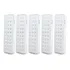 Kit 5 Luminária De Emergência Segurimax 23957 Led Com Bateria Recarregável 110v 220v Branca