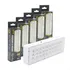 Kit 5 Luminária Emergência 2w Lâmpada 30 Leds Recarregável