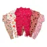 Kit 5 Macacão De Bebê Vira Pé Estampado   Menino E Menina