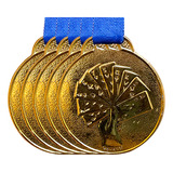 Kit 5 Medalha Baralho Premiação Torneio