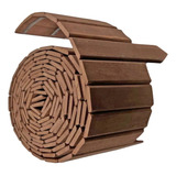 Kit 5 Metros Cerca De Madeira Limitador Jardim Grama Horta