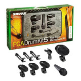 Kit 5 Microfone Para Bateria Shure Drumkit5 Nf Original