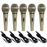 Kit 5 Microfones Dinâmicos Carol Mud