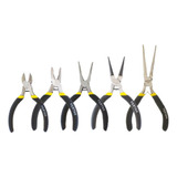 Kit 5 Mini Alicates Eletrônica Bijuterias Artesanato Reparos