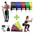 Kit 5 Mini Band   Kit 11 Elastico Extensor Treino Em Casa Hibo Multicolorido
