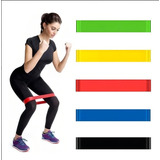 Kit 5 Mini Elástico Exercício Academia Treino Em Casa Bumbum