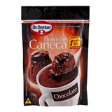 Kit 5 Mistura Bolo De Caneca Sabor Chocolate Dr Oetker 70g