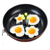 Kit 5 Moldes P Ovo Frito Panqueca Forma Omeleteira Aço Inox