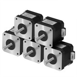 Kit 5 Motores De Passo Nema 17hs8401s 5 2 Kgf