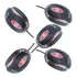 Kit 5 Mouses Óptico Com Fio Usb Note Pc Escritório 3 Botões