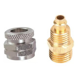 Kit 5 Niple 1 4 Bico Saída Ar Rodoar 5 Porcas Multiuso