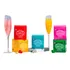 Kit 5 Nuvem Brilhante Caixa   Algodão Doce Glitter Drinkstropical Especiarias Nuvem Brilhante