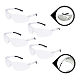 Kit 5 Óculos De Proteção Croma Oval Segurança Epi Obra