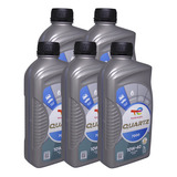 Kit 5 Oleo De Motor Semi Sintetico Total Quartz 7000 10w40