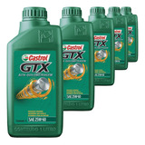 Kit 5 Óleo Mineral 25w60 Sl Alta Rodagem Castrol
