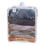 Kit 5 Organizador Empilhável Multiuso Guarda Roupa C Alça