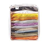 Kit 5 Organizador Multiuso Higienizável Transparente Bagagem Viagem Guarda Roupa Bubag