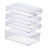 Kit 5 Organizadores De Armário Geladeira Dispnensa Multiuso Cor Transparente