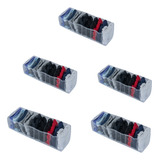 Kit 5 Organizadores De Gaveta Colmeia Calcinha Cueca Meia Cor 100 Pvc