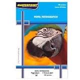 Kit 5 Pacotes De Papel Fotográfico 180gr Glossy P Lembranças Convites Cardápios Pacote C 50 Folhas MASTERPRINT