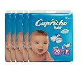 Kit 5 Pacotes Fralda Descartável Infantil Capricho Baby P