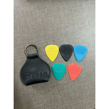 Kit 5 Palhetas P Violão guitarra Porta Palheta