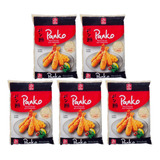 Kit 5 Panko Farinha Mistura Flocada P Empanados Alfa 200g