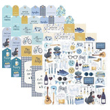 Kit 5 Papeis Scrap