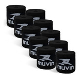 Kit 5 Pares Bandagem Elástica Preto 3m Muvin