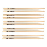 Kit 5 Pares Baqueta 5b Dr Ponta Madeira Dragon C Ibanez