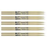 Kit 5 Pares Baqueta Liverpool American Hickory Series 5a Nylon Hy 5an